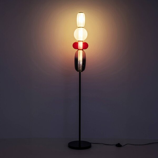 KARE Lampada da terra di design Sugar, Multicolore, Soggiorno / Sala da pranzo, Vetro, Design, Lampada da terra