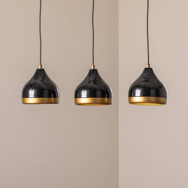 Lampada a sospensione Yildo Opviq, dimmerabile, Nero, Soggiorno / Sala da pranzo, Metallo, Moderno, Lampada a sospensione