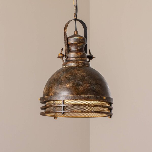 Lampada a sospensione Saglam Opviq, dimmerabile, Bronzo / Ottone antico, Soggiorno / Sala da pranzo, Metallo, Vintage, Lampada a sospensione
