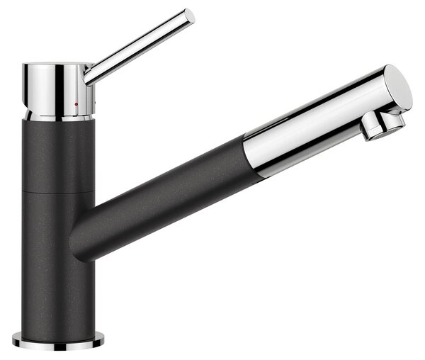 BLANCO KANO-S miscelatore cucina bassa pressione antracite/cromo tubo flessibile spray