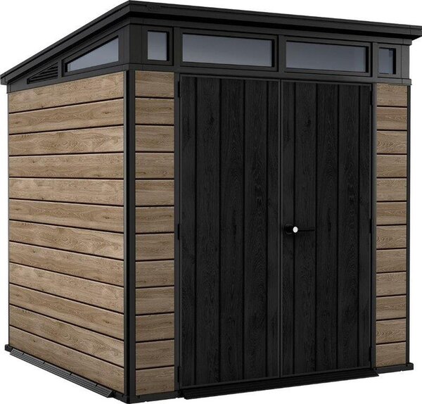 KETER Pent Signature Casetta da giardino orizzontale 7x7, 216 x 226 x 216 cm, frassino KETER 259815