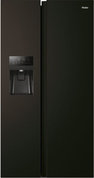 Haier Frigorifero Americano Side by Side Capacit 511 Litri No Frost Classe D colore Nero - HSR5918DIPB