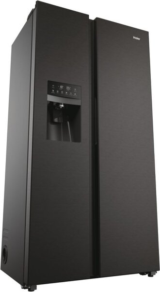 Haier Frigorifero Americano Side by Side Capacit 511 Litri No Frost Classe D colore Nero - HSR5918DIPB