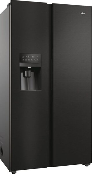 Haier Frigorifero Americano Side by Side Capacit 511 Litri No Frost Classe D colore Nero - HSR5918DIPB