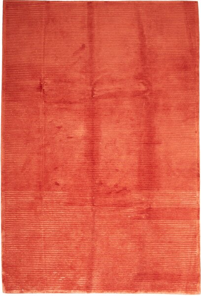 Tappeto Nepal Fine Nepal Tinta Unita Rosso Mattone 200x300 Cm