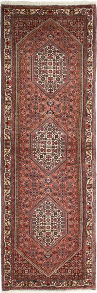 Tappeto Bidjar Persia Astratto Rosso Mattone Beige 68x209 Cm