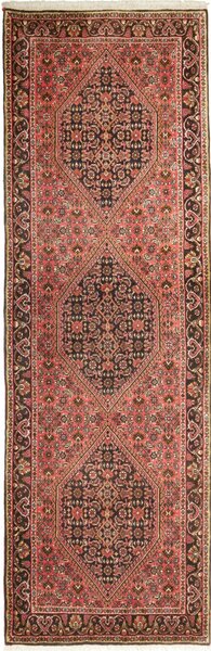 Tappeto Bidjar Persia Floreale Rosso Nero 66x208 Cm