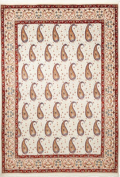 Tappeto Ilaam Persia Floreale Crema Terracotta 144x209 Cm
