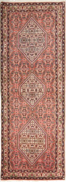 Tappeto Bidjar Persia Geometrico Salmone Bordeaux 80x215 Cm