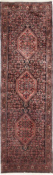 Tappeto Bidjar Persia Floreale Bordeaux Blu 58x200 Cm