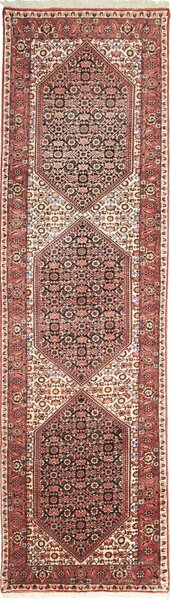 Tappeto Bidjar Persia Geometrico Rosso Beige 68x255 Cm
