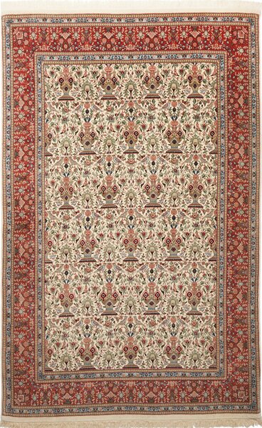 Tappeto Ilaam Persia Astratto Crema Rosso 135x211 Cm