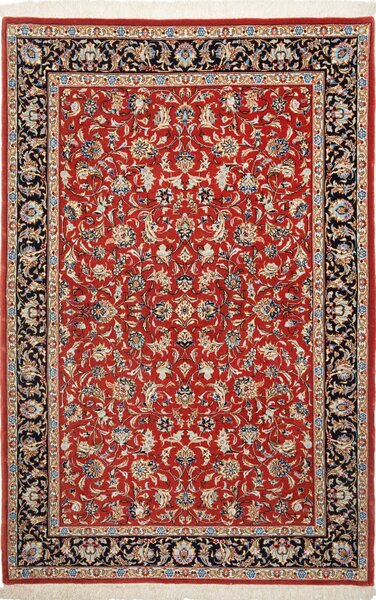 Tappeto Ilaam Persia Floreale Rosso Nero Blu 103x155 Cm