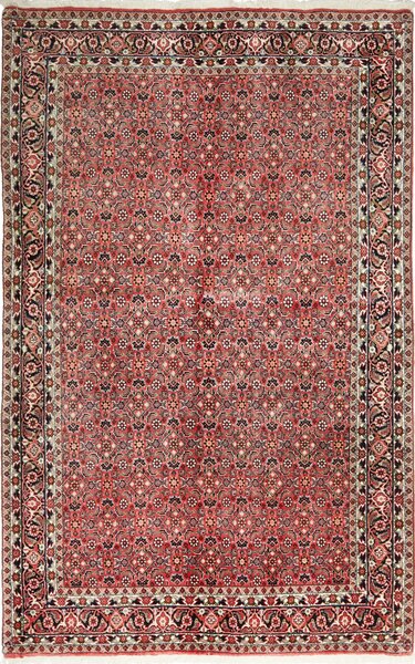 Tappeto Bidjar Persia Geometrico Rosso Blu 130x205 Cm