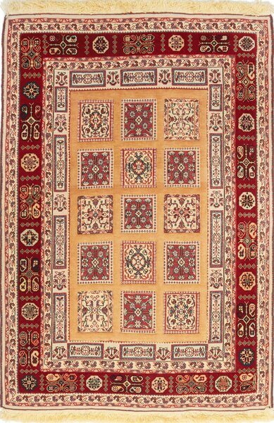 Tappeto Nimbaft Persia Geometrico Oro Rosso 82x121 Cm