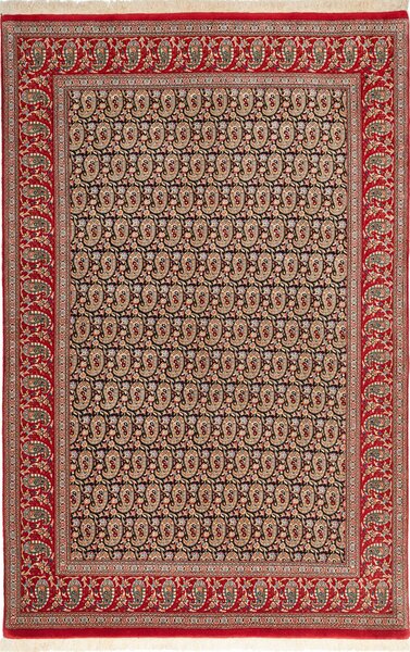 Tappeto Ilaam Persia Floreale Rosso Nero 133x206 Cm