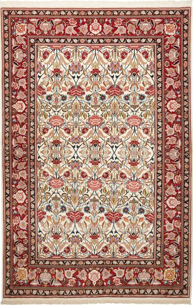 Tappeto Ilaam Persia Astratto Avorio Rosso 141x217 Cm