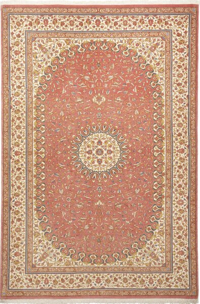 Tappeto Ilaam Persia Medaglione Terracotta Avorio 136x201 Cm