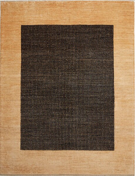 Tappeto Shayan Pakistan Geometrico Sabbia Marrone Scuro 153x215 Cm