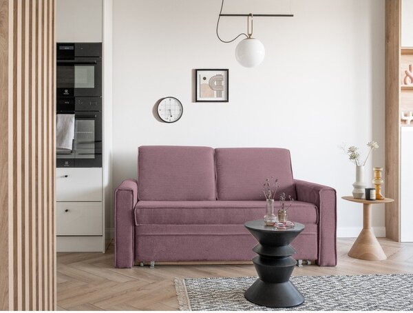 Divano letto rosa 168 cm Lucky Lucy - Miuform