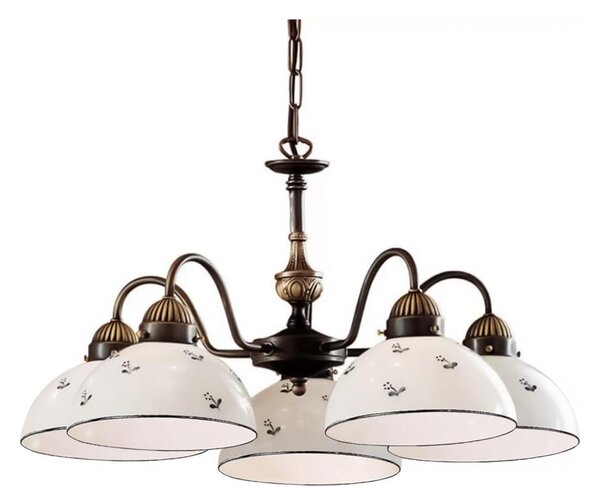 Kolarz 731.85.16 - Lampadario a sospensione con catena NONNA 5xE27/75W/230V blu