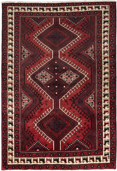 Tappeto Lori Persia Geometrico Rosso Blu 180x260 Cm