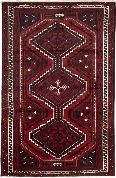 Tappeto Lori Persia Astratto Bordeaux Blu Notte 172x262 Cm