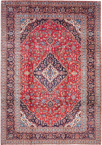 Tappeto Ardakan Persia Medaglione Rosso Blu 250x360 Cm