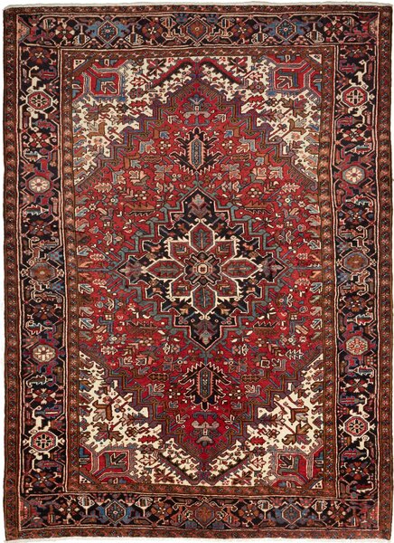 Tappeto Gorawan Persia Geometrico Rosso Blu 210x290 Cm