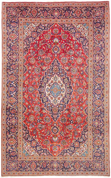 Tappeto Ardakan Persia Medaglione Ruggine Blu 203x327 Cm