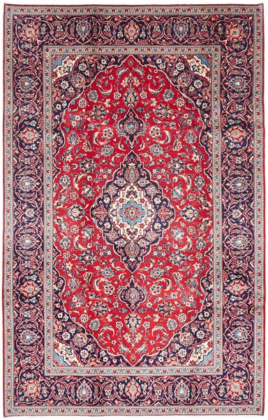 Tappeto Ardakan Persia Medaglione Rosso Blu 197x304 Cm