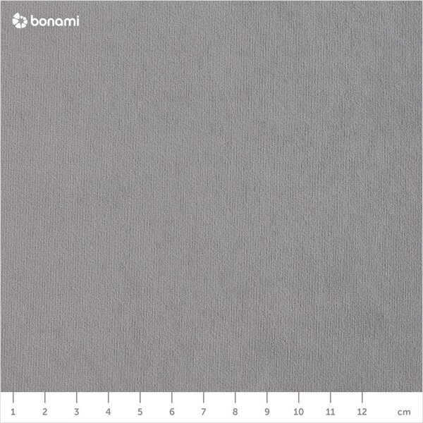 Divano letto angolare in velluto grigio chiaro (angolo sinistro) Sweet Harmony - Miuform