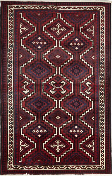 Tappeto Lori Persia Astratto Bordeaux Blu 170x262 Cm