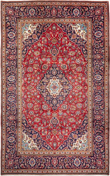 Tappeto Ardakan Persia Medaglione Rosso Blu 200x315 Cm