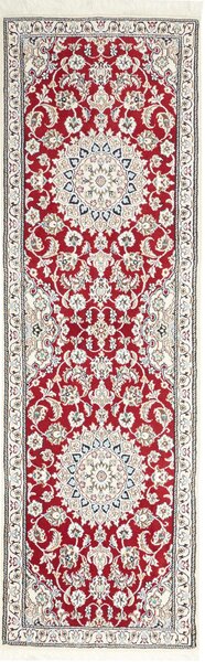 Tappeto Nain 9la Persia Astratto Rosso Crema 130x208 Cm