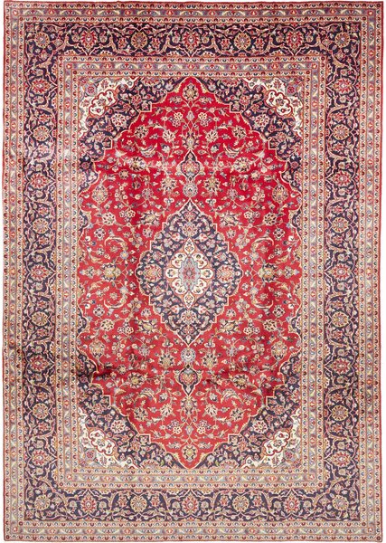 Tappeto Ardakan Persia Medaglione Rosso Blu 245x347 Cm