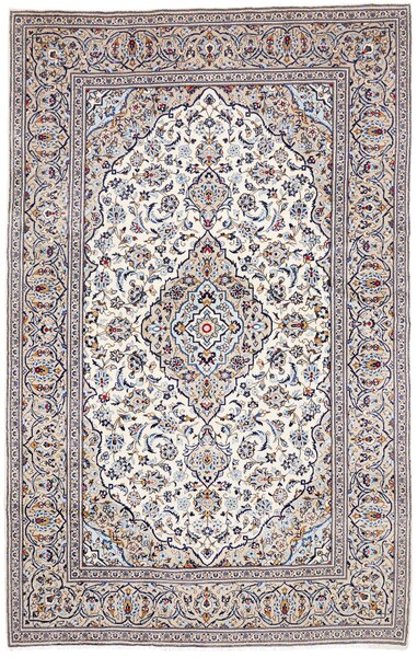 Tappeto Kashan Persia Medaglione Crema Beige 202x322 Cm