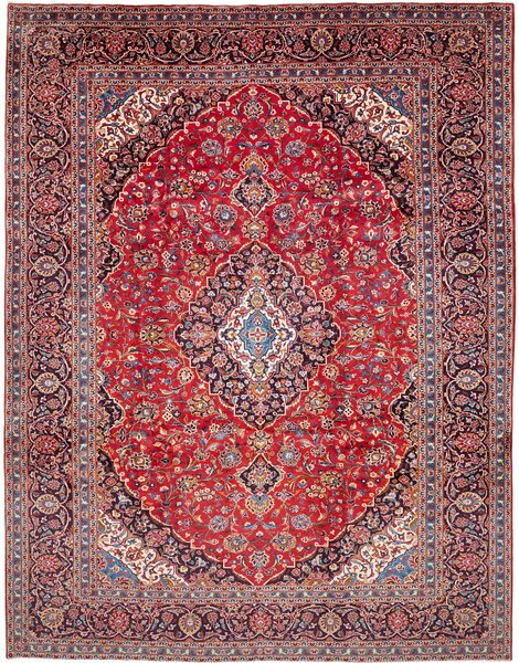 Tappeto Ardakan Persia Medaglione Rosso Blu 297x390 Cm