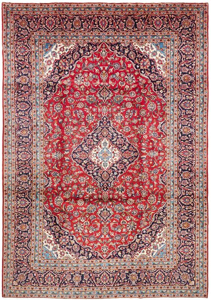 Tappeto Ardakan Persia Medaglione Rosso Blu 243x350 Cm