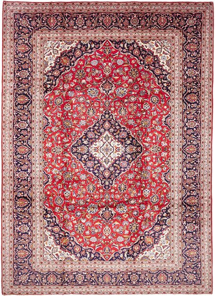 Tappeto Ardakan Persia Medaglione Rosso Blu 246x349 Cm
