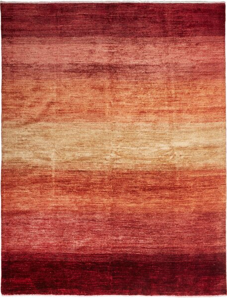 Tappeto Shayan Pakistan Astratto Rosso Arancio 171x224 Cm