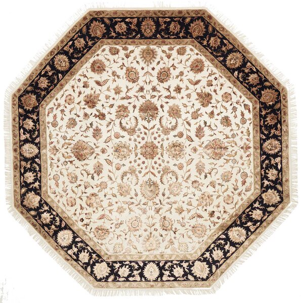 Tappeto Tabriz Royal Pakistan Floreale Crema Nero 298x300 Cm