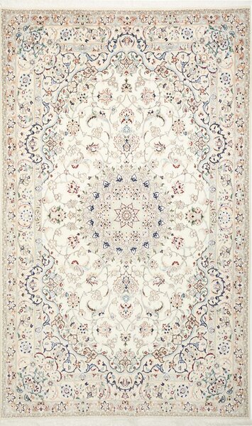 Tappeto Nain 9la Persia Medaglione Crema Blu 160x264 Cm