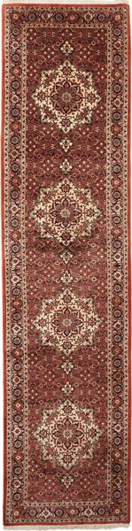 Tappeto Bidjar Persia Floreale Rosso Mattone Crema 75x310 Cm