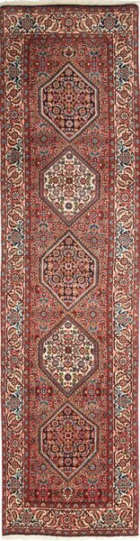 Tappeto Zandjan Persia Geometrico Rosso Beige 66x260 Cm