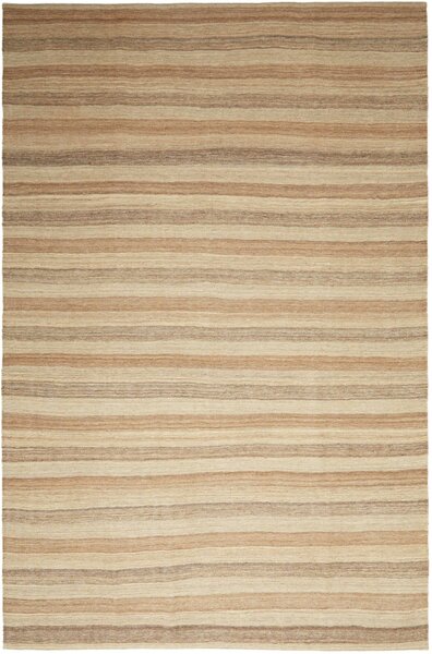 Tappeto Kilim Persia Astratto Beige Marrone 203x309 Cm