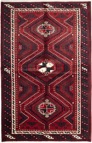 Tappeto Lori Persia Geometrico Rosso Blu 170x265 Cm