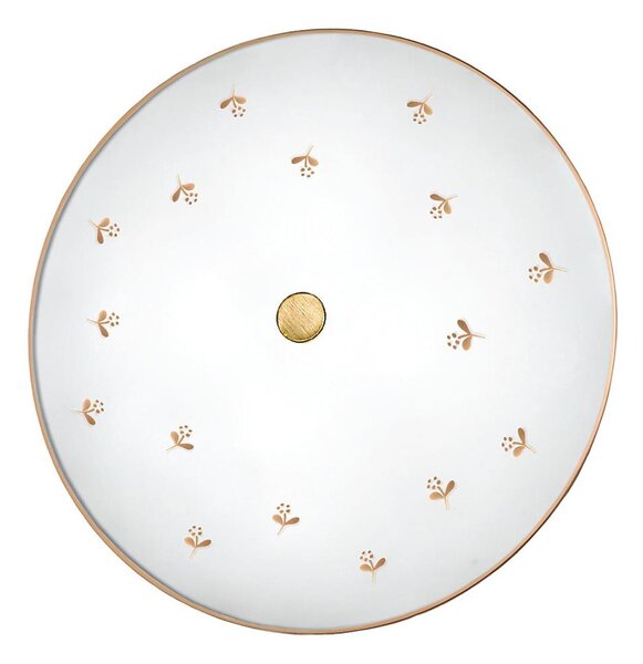 Kolarz 731.U14.4.160-Applique NONNA 4xE27/60W/230V, diam. 54 cm, design floreale, finitura oro rosa