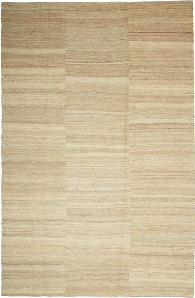 Tappeto Kilim Kavir Persia Astratto Beige Naturale 198x302 Cm