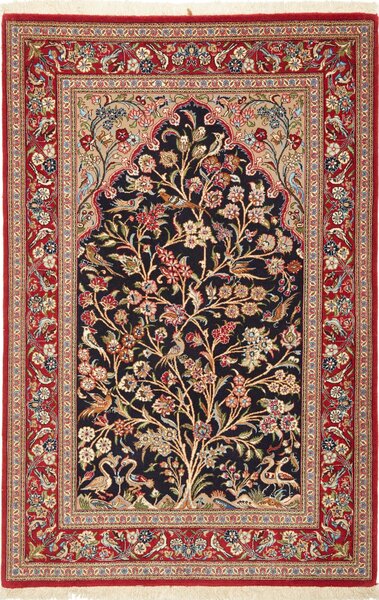 Tappeto Ilaam Persia Floreale Blu Rosso 98x154 Cm